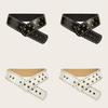 Punk Style Rivet Belt With Metal Buckle For Fashionforward Streetwear