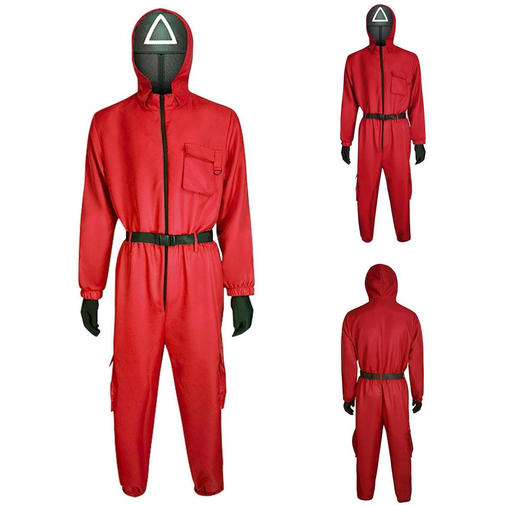 Odpowiedni dla dorosłych i dzieci, czarny kombinezon cosplay z długim rękawem bez maski