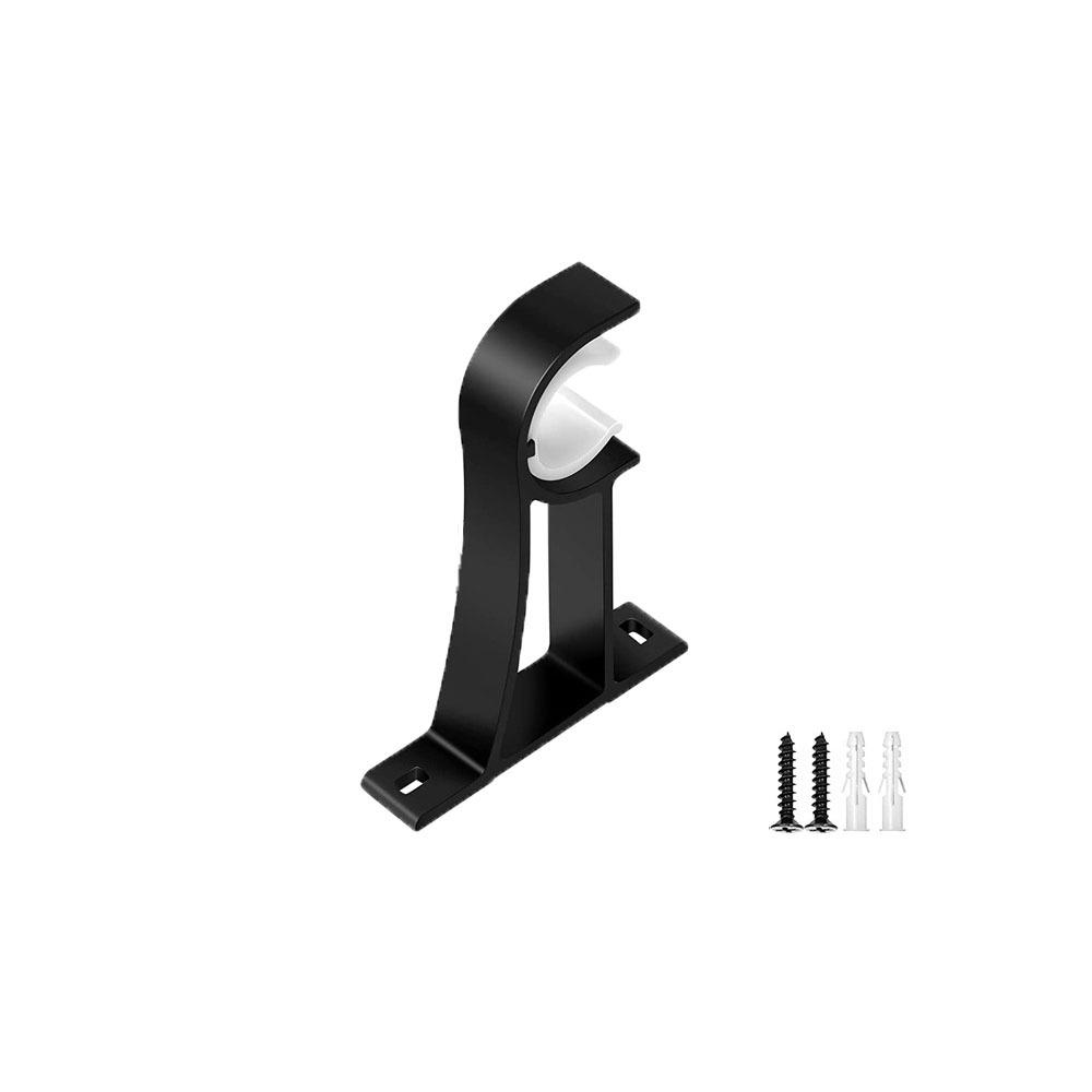 

with Screws Curtain Rod Holder Single Hang Curtain Fixing Clip Hook Window Hardware Tools чорний