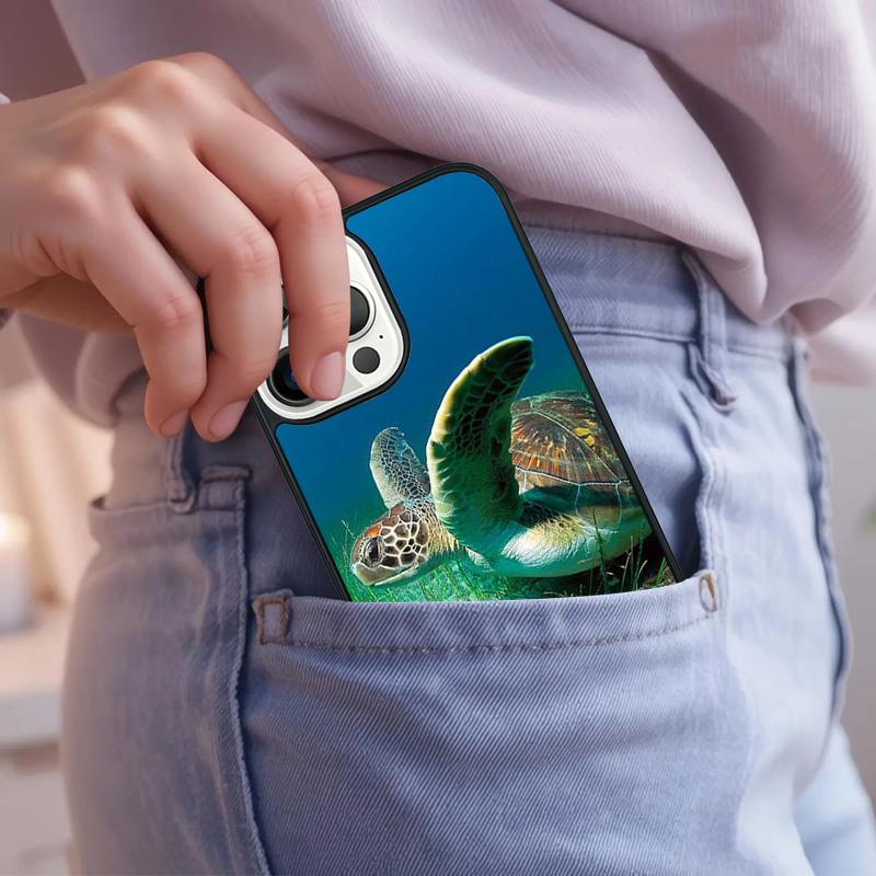 Sea Turtles Swimming Phone Case For iPhone 17 Air 15 16e 14 13 Pro Max Coque 12 11 Pro Max PLUS cover