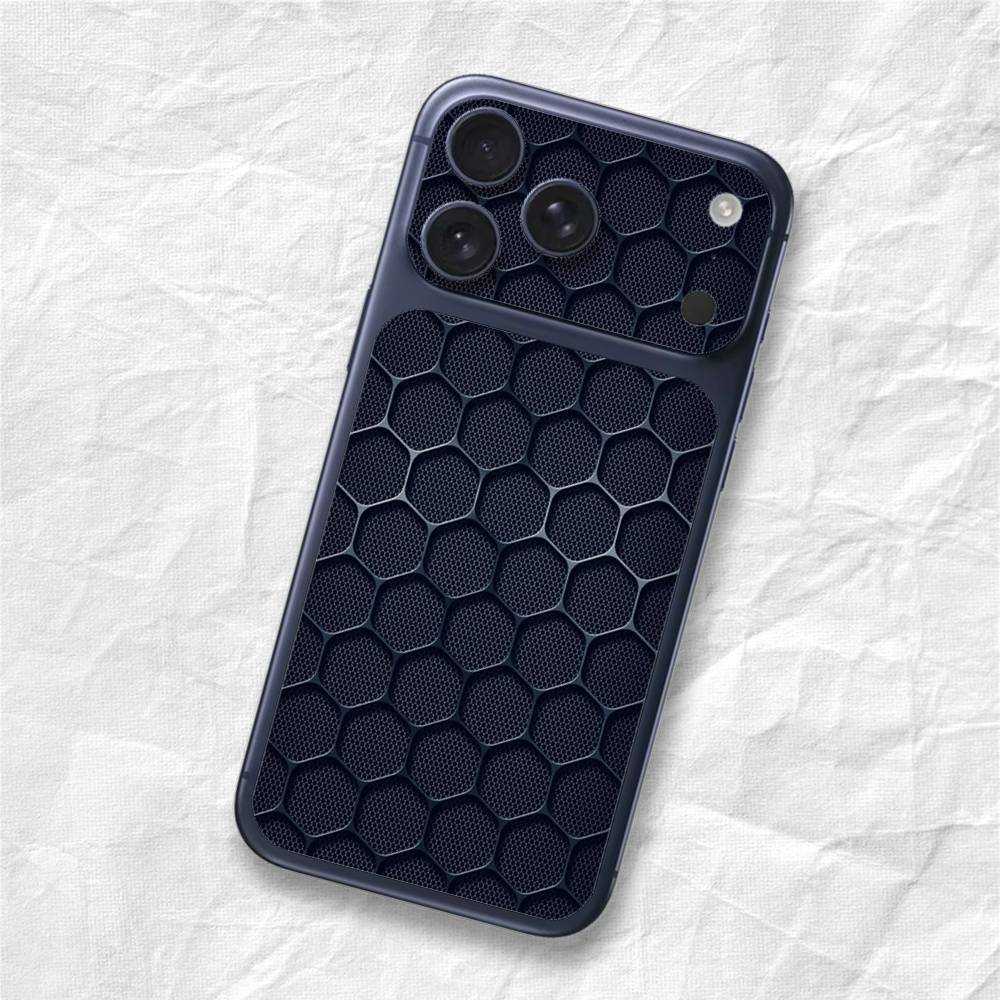 Carbon Pattern Sticker Film Back Skin for iPhone 17 Pro Max