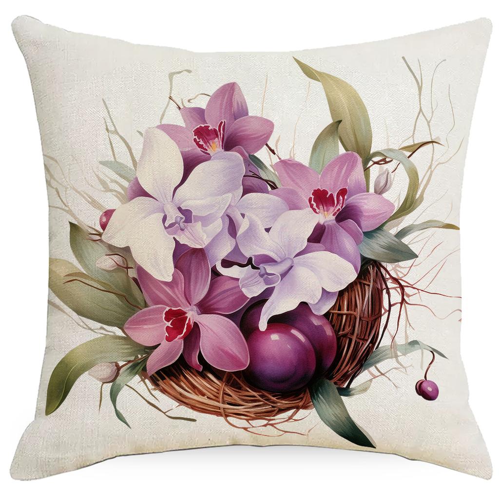 New Easter Bunny Easter Egg Sofa Decorative Pillow Cushion Cover