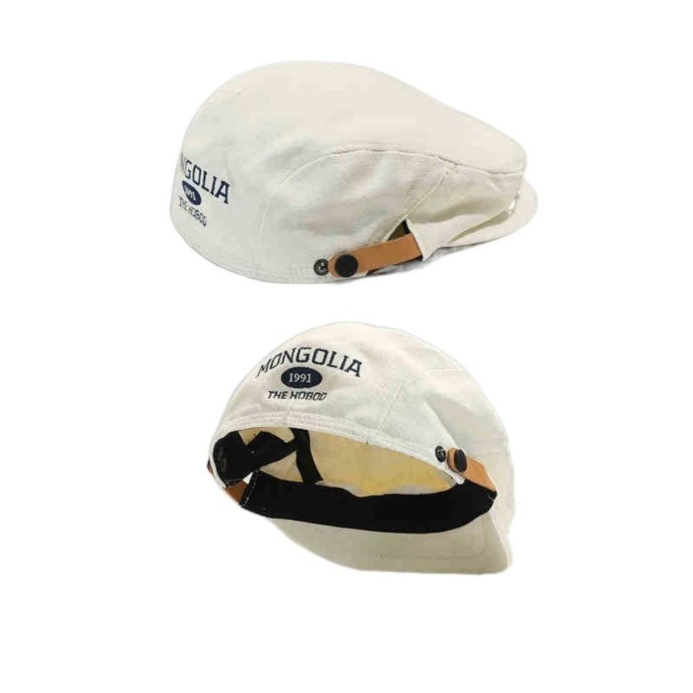 Adjustable Forward Hat Flat Newsboy Cap Fashion Painter Cap  Women