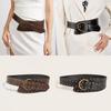 Retro Edgy Rivet Belt With Alloy Clasp For Trendsetting Street And Casual Wear