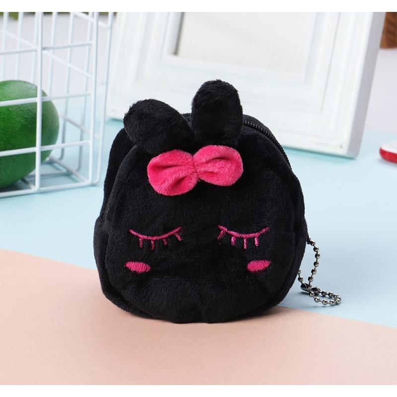 Sevimli Peluş Meyve Karpuz bozuk para cüzdanı Para Cebi Kırmızı Zarf Kulaklık Veri Kablosu Saklama Çantası