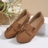 New 2025 Large Size Women's Flat Leather Shoes