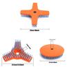 Light weight Lawn Mower Cleaning Brush High-Efficiency Nylon Weeding Brush Head Cleaning Garden Tool Brush Cleaning Tool