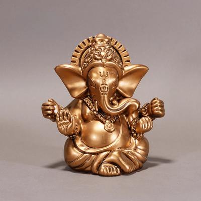 Bronskleurige Heer Standbeeld Boeddha Ornamenten Olifant Hindoe God Sculptuur Figuurtjes Huis Kantoor Decoratie Boeddha Beelden