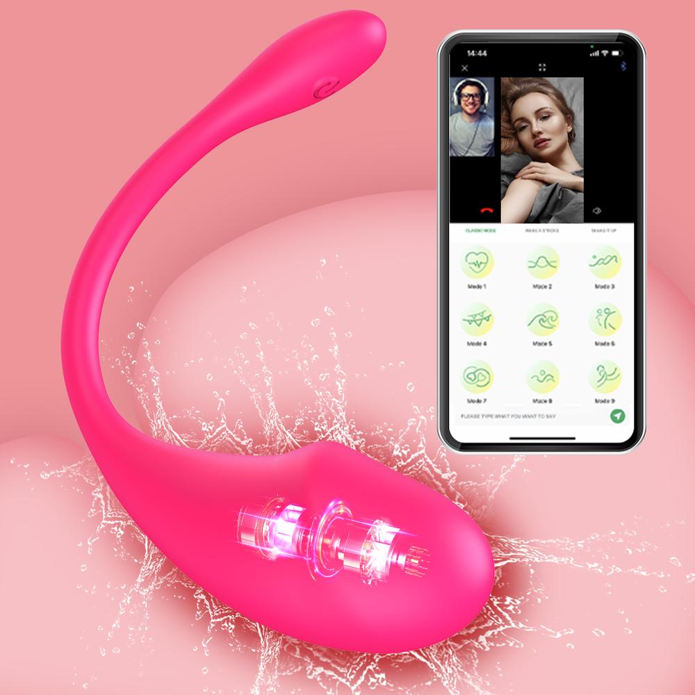 Control de la Distanță prin APP Ou Vibrator Portabil Wireless Bluetooth Vibrator G Spot pentru Femei Dildo Clitoris Chiloți pentru Femei Jucării Sexuale pentru Adulți