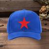 Adjustable Classic Baseball Cap With Red Star Multicolor Unisex Outdoor Street Style Casual Wear