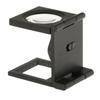 10x folding all metal two LED lights  cloth mirror  printing paper dot  textile scale magnifying glass