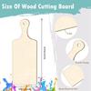 ABWR-Smooth Surface Durable Wooden DIY Chopping Board Kitchen Decoration Kitchen Tools 24Pack