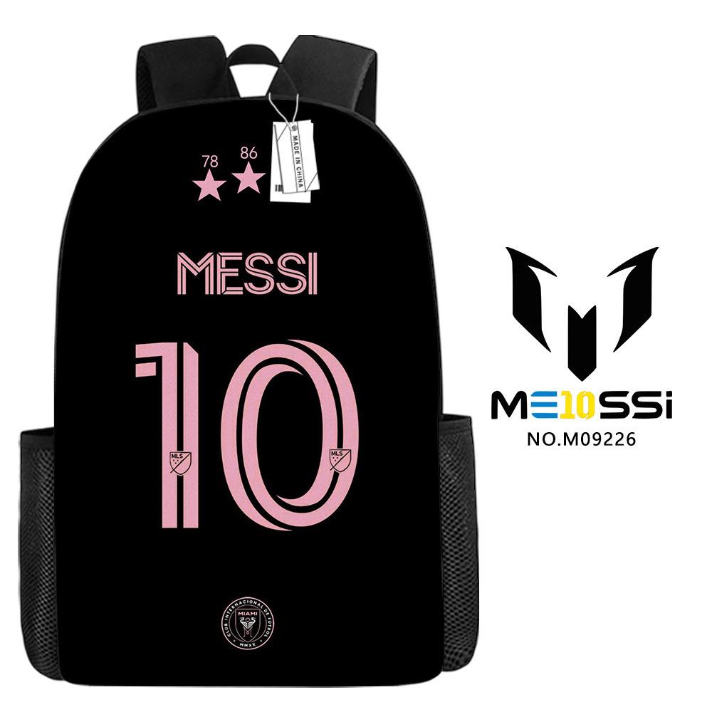Football Schoolbag Surrounding Primary And Secondary School Students Backpack Miami International Player Backpack Single-Layer Bag
