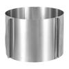 Uxcell 6" To 12" Cake Ring, 15cm Height Adjustable Round Cake Ring, Stainless Steel Mousse Baking Mold, Baking Supplies, Baking Cooking Tool