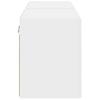 Wall Mounted TV Cabinet Set (2 pcs) White 59.5 x 31 x 40 cm Particleboard