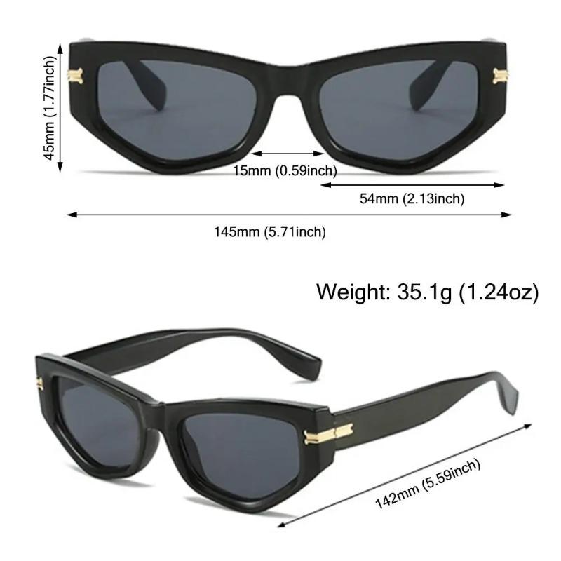Vintage Cat Eye Sunglasses for Women New in Fashion Gradient Women Black Shades Trendy Chic Luxury Brand Designer Sun Glasses