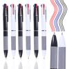 10Pcs/set 3 in 1 Red/Black/Blue Ink Color 0.7mm Student Ballpoint Pens Ball Point Stationery School Supplies Office Accessories