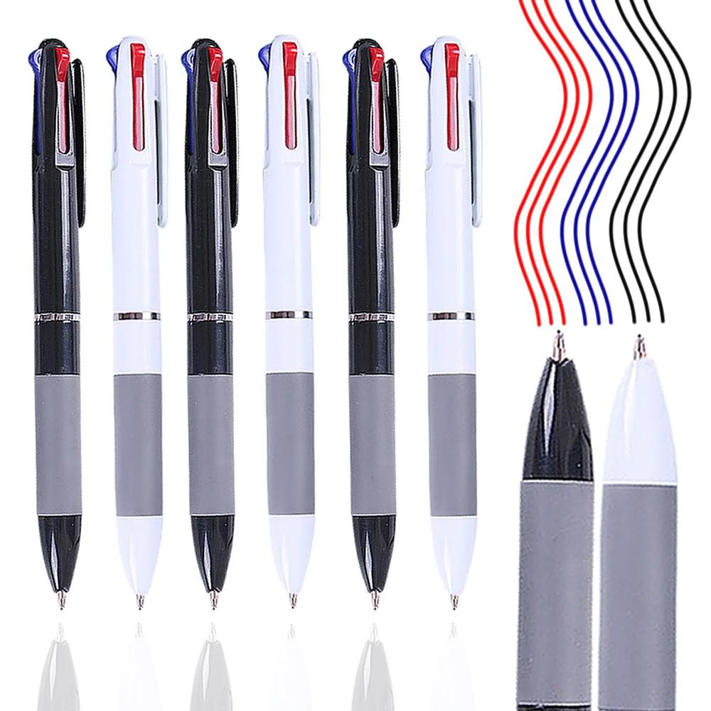 10Pcs/set 3 in 1 Red/Black/Blue Ink Color 0.7mm Student Ballpoint Pens Ball Point Stationery School Supplies Office Accessories