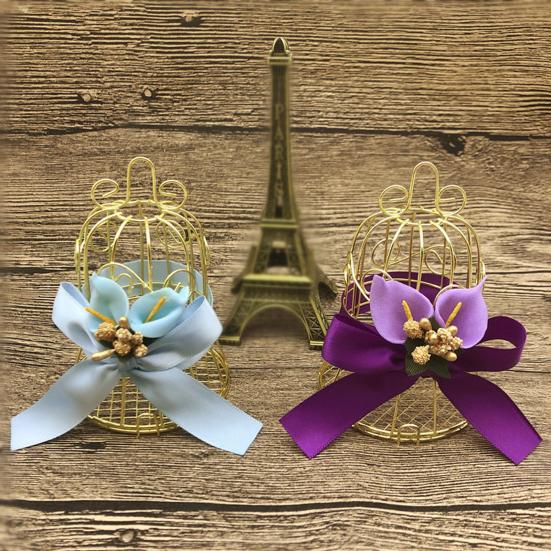 Bonboniéra Odolná proti poškrábání Nerezová odolnost proti rozdrcení Odolnost proti pádu Odolnost proti pádu Tvar ptačí klece Svatební potřeby