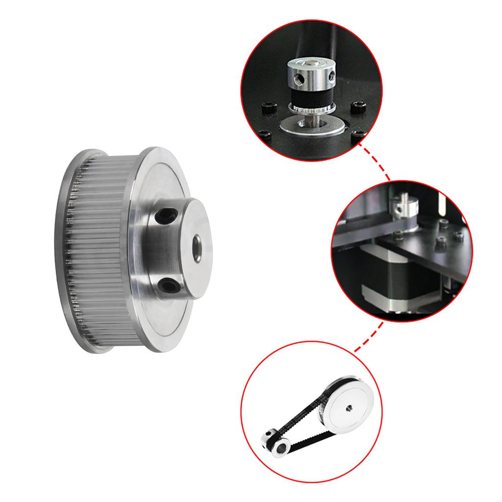 1 polea de sincronización GT2 de 60 dientes de ancho, 6mm de diámetro, 5mm/8mm, para impresora 3D, 1 unidad