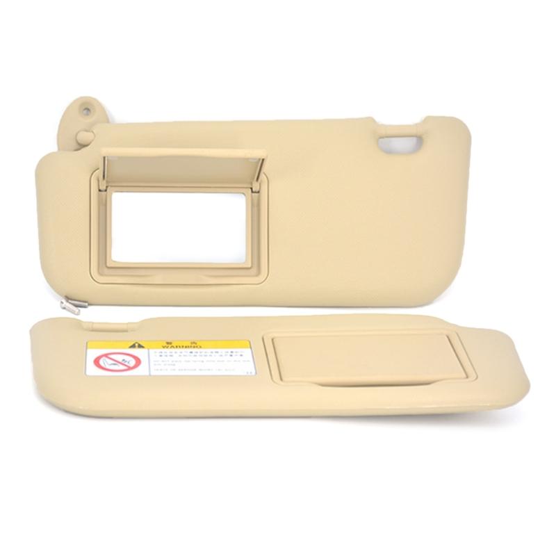 Sluneční clona do auta na straně řidiče/spolujezdce se zrcátkem