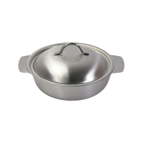 PEARL METAL Chanko Pot, 18cm, Induction Compatible, Stainless Steel, Made In Japan, Niigata, Tsubame-Sanjo, Warakuan, HC-64