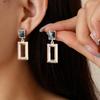 Exaggerated Curved Leaves Irregular Pendant Earrings for Women Simple Gold Color Flower Bone Long Tassel Drop Earrings Jewelry