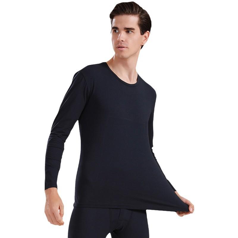 Men's Modal Slim-Fit Thin Warm Underwear Set - Knit Base Layer for Autumn, Winter, Spring