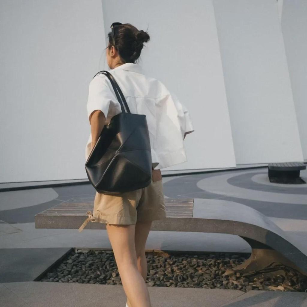 Nová dámska geometrická kožená taška tote a crossbody s veľkou kapacitou