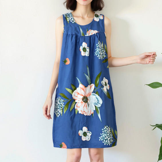 Summer Middle-Aged and Elderly Cotton Silk Nightgowns Pajamas Women's Dresses Large Size Mother's Casual Nightgowns Homewear