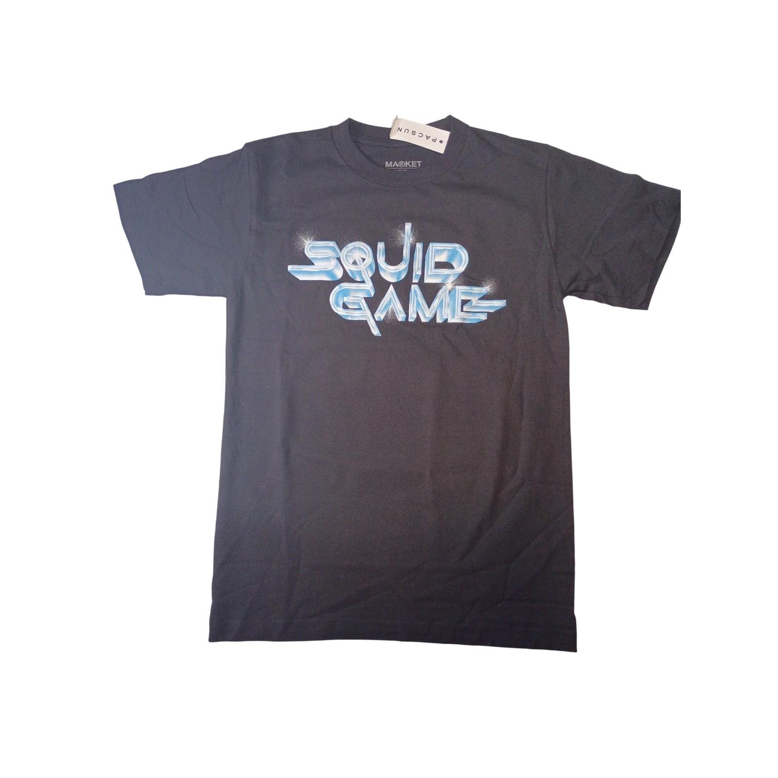 Market x Netflix Squid Game PacSun T-Shirt Black Piggy Bank Graphic Small NWT Unisex T-Shirt XL