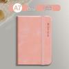 Sijin A7 Leather Hardbound Notebook with Elastic Band - Portable Pocket Planner for On-the-Go Note-Taking