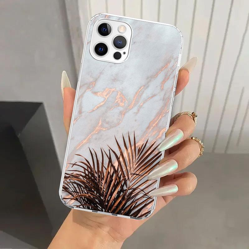 Beautiful Rose Bling Picture Phone Case for Iphone 17 Air 16 15 Plus 14 13 Mini 12 11 Pro Max 16E 7 8 SE 2020 Soft Funda Print S