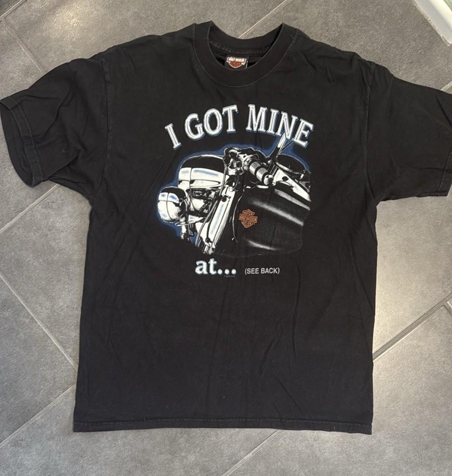 2002 Harley-Davidson Black Short Sleeve Tee Large Y2K L