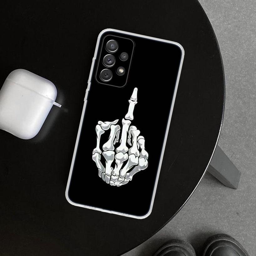 Middle Finger Phone Case Cover for Samsung Galaxy A12 A22 A32 A52 A72 A02S A51 A50S A31 A20S A10S Note 20 Ultra 10 Plus Galaxy A