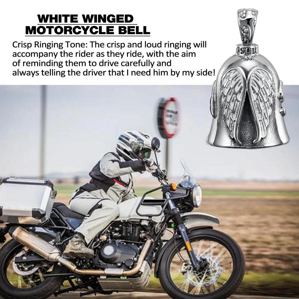 motorcycle bell angel motorcycle biker bell guardian bell hanger motorcycle biker lucky riding bell