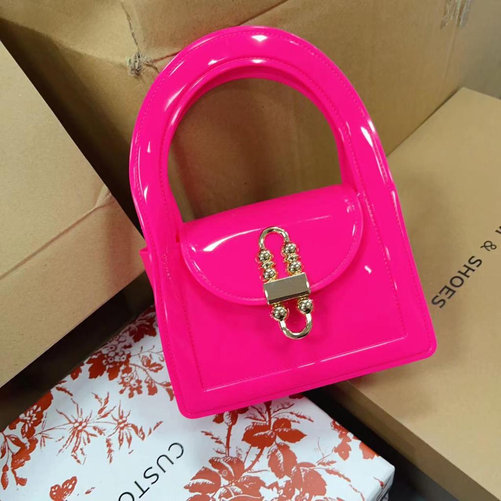 2025 Frühling/Sommer Jelly Mini Crossbody Tasche - Trendige, vielseitige Kettentasche für Damen und Kinder