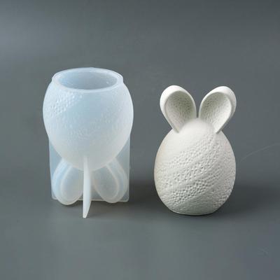 Easter Rabbit Egg Mold Aromatherapy Candle Gypsum Silicone Mold Silicone Easter Bunny Egg Resin Casting Mould Crafts Ornament