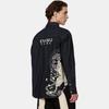 Evisu Fishing Letter Print Denim Shirt Men shirts Denim-Blue 2EAHTM2SL147RXDN