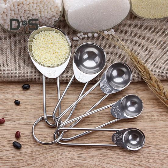 1 Set Measure Scoop Accurate Widely Applied Reusable Engraved Marking Measuring Scoop