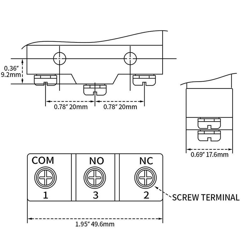 A84E-Panel Mount Plunger Micro Switch, Z-15GQ-B(LZ15-GQ-B) Universal Purpose Basic Switch