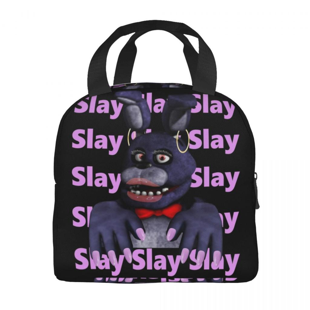 FNAF At Freddys Product Insulated Lunch Bag For Picnic Food Storage Bag Leakproof Thermal Cooler Lunch Boxes