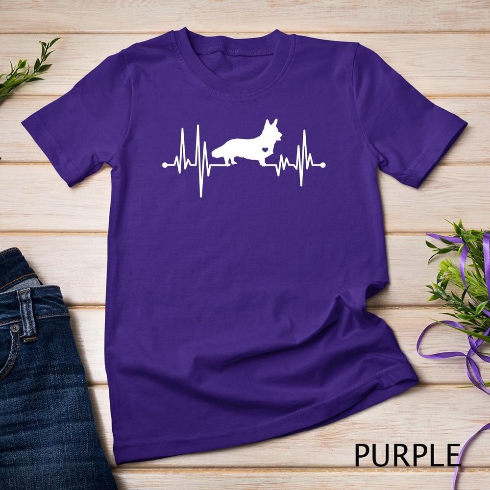 Cardigan Welsh Corgi Heartbeat Dog Lover Owner T-Shirt Unisex T-shirt L
