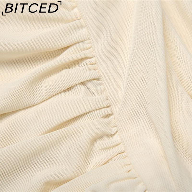 BITCED Spring Women's Solid-Colour Slim-Fit Halter Neck Top with Fashionable Low-Waist Skirt Set