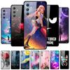 Für Samsung Galaxy S25 FE Hülle Gehärtetes Glas Cartoon Harte Handyhülle für Samsung Galaxy S24 FE S24 Plus S24 5G Schutzhülle