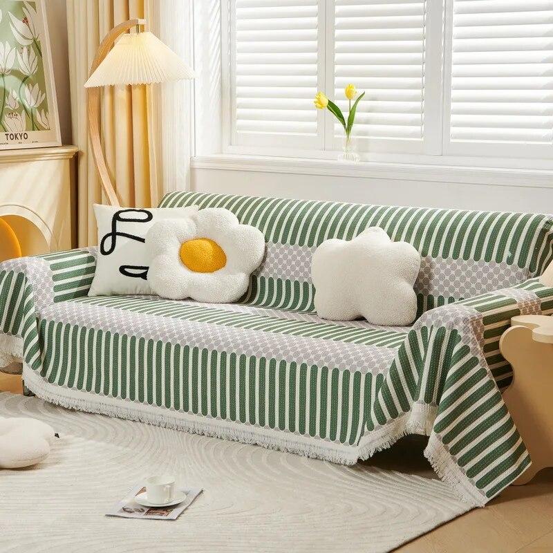 Одеяло для дивана с хлопковой нитью — фото 7