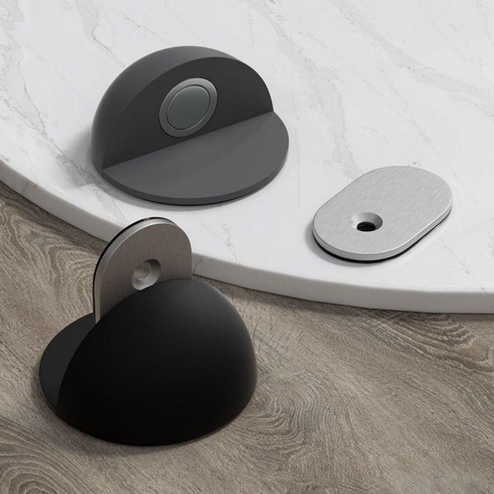 No-drill Magnetic Door Stopper Self Adhesive Door Holder Premium Floor Door Catch  Furniture