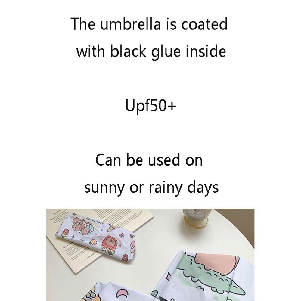 Dual-use Capybara Umbrella Automatic Rain Umbrella Cute Sunshade Umbrella  Women Girl