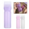 Shampoo Bottle 120ml High-Density Plastic Applicator with Hair Dye Comb Scalp Massage Portable Salon Essential