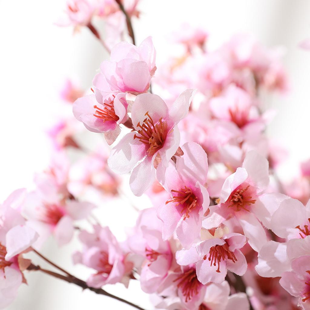 Simulation Flower Peach Blossom Artificial Decorative Blossom Flower for Home Indoor Outdoor Decor